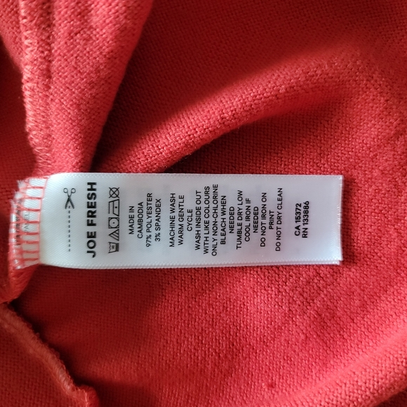 Joe Fresh Jillian Harris Comfy Flowy Ruffle Hem Long Sleeve Shirt Top Me… - Picture 10 of 12